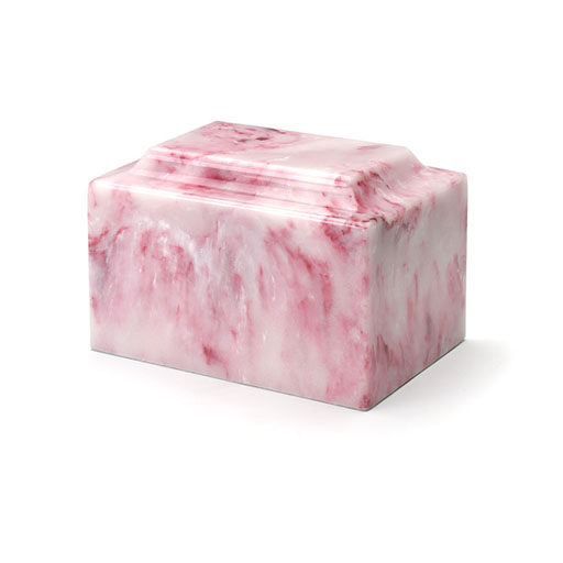 Classic Ruby Onyx Cultured Marble Urn Vault Large