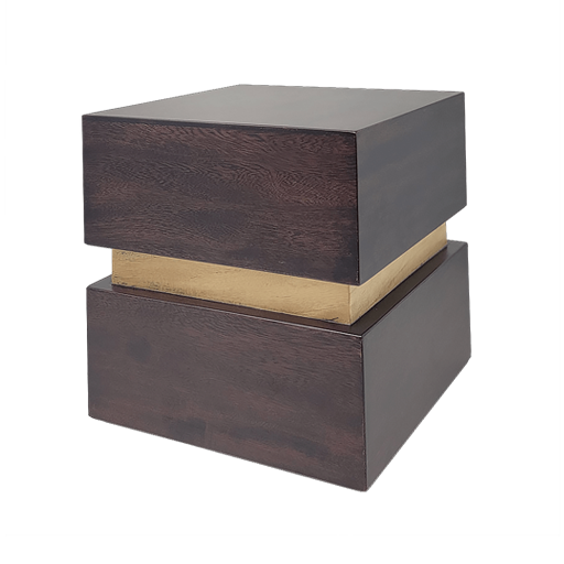 Unity Satin Brown Wooden Urn Large/UML W-4005L