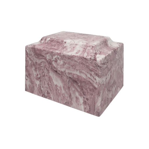 [UML M-5009L] Classic Wild Rose Cultured Marble Urn Vault Large
