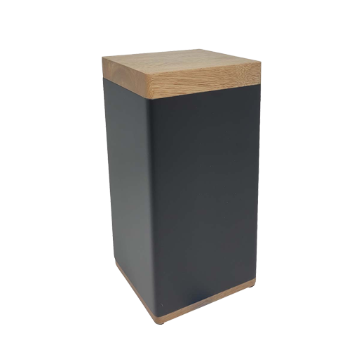 [UML W-4003L] Haven Black Wooden Urn Large