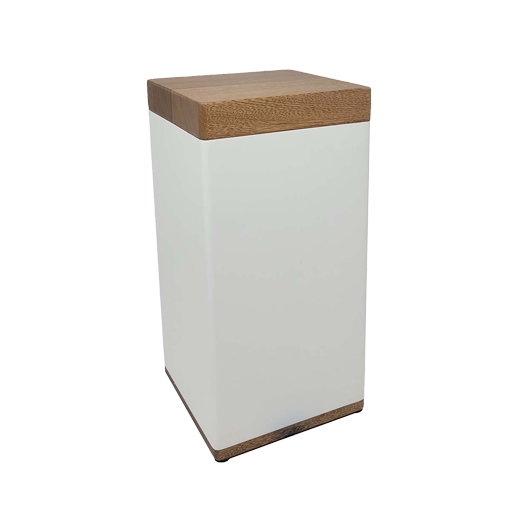 [UML W-4001L] Haven White Wooden Urn Large