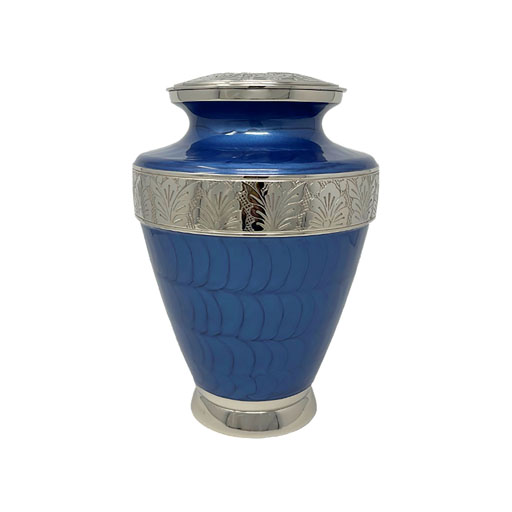 [UML B-3006L] Ocean Pearl Blue Urn Large