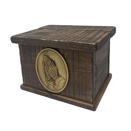 [UML W-2007L] Rustic Country Praying Hands Urn Large/UML W-2007L