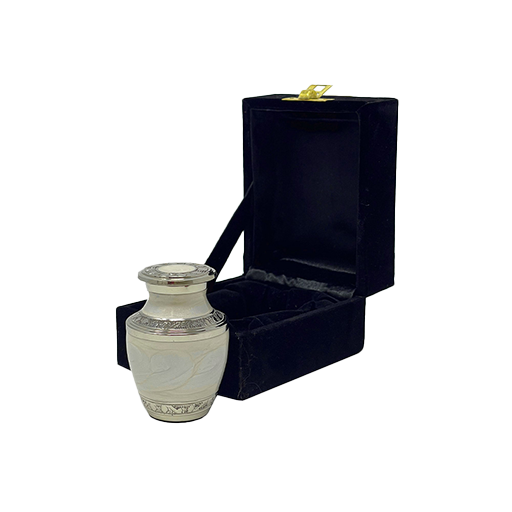 [UML B-5001K] White Mother of Pearl Keepsake/UML B-5001K